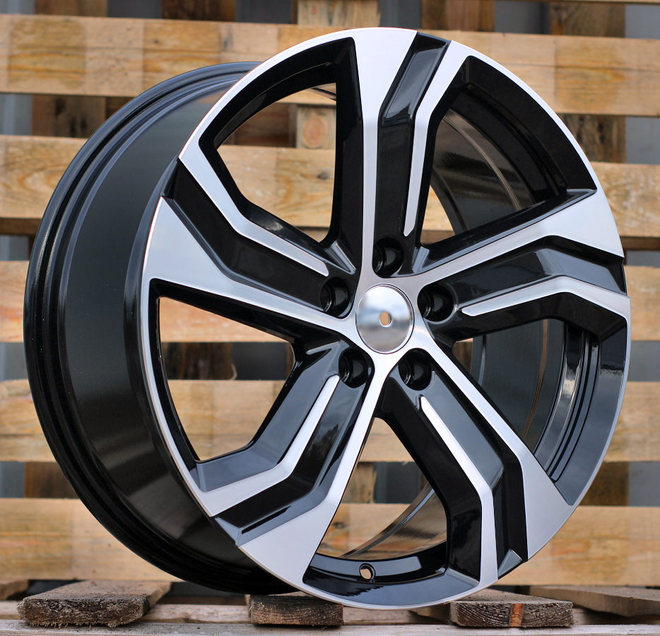 Diski R18 5x108 J8 ET42 RACINGLINE Y0143 VOLVO Black Polished (Hybrid Forged)
