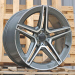 Diski R22 5×112 J9.5 ET45 RACINGLINE FBX142 MERCEDES Grey Polished (Rear+Front) (Hybrid Forged)