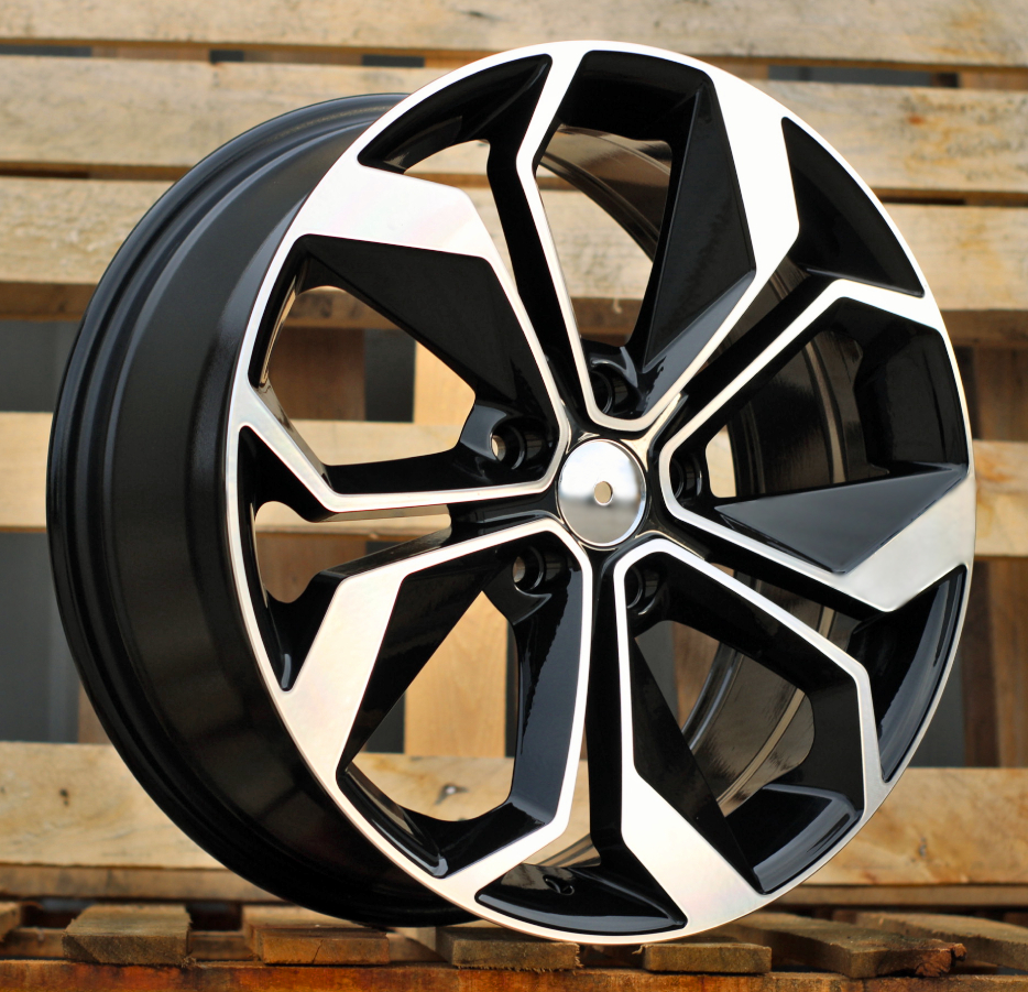 Diski R15 5x114.3 J6.5 ET45 RACINGLINE B5168 RENAULT Black Polished
