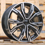 Diski R16 5×160 J6.5 ET56 RACINGLINE 6408 FORD Black Polished