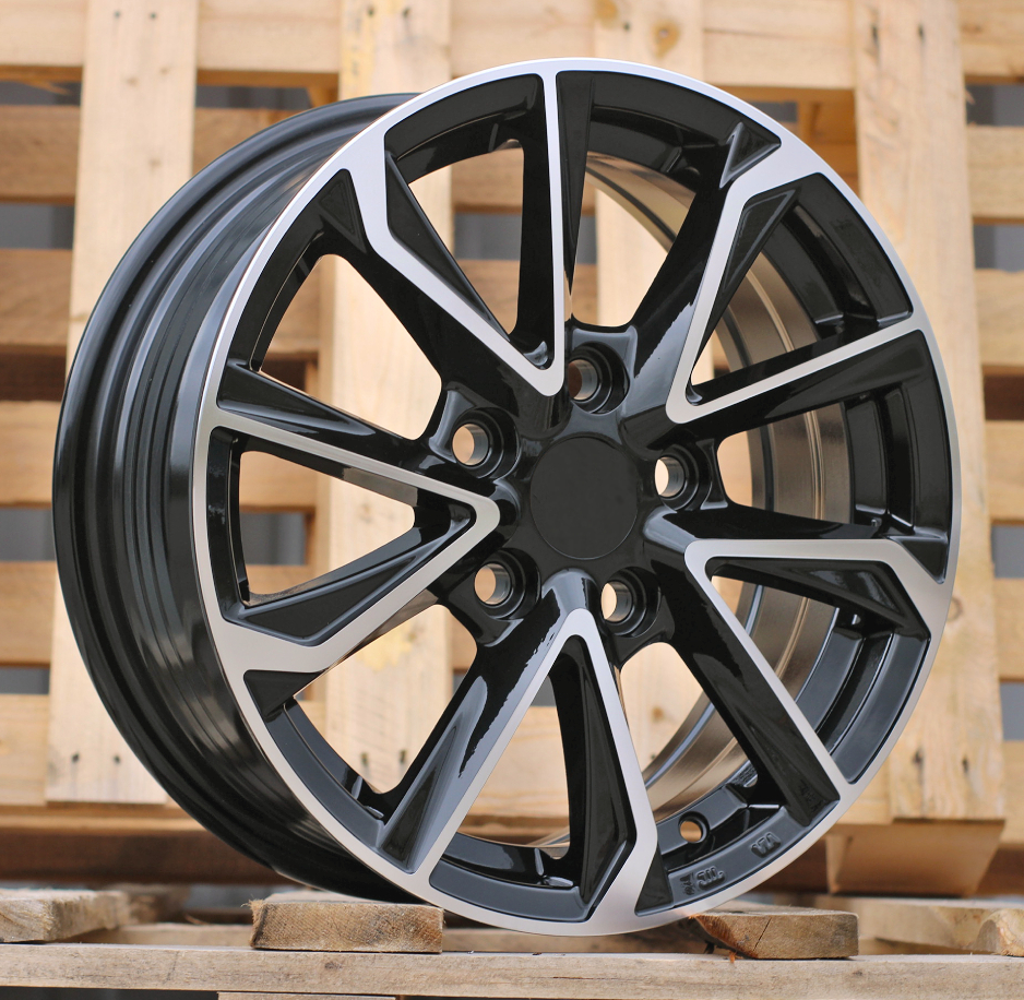 Diski R15 5x114.3 J6 ET40 RACINGLINE I5340 TOYOTA Black Polished