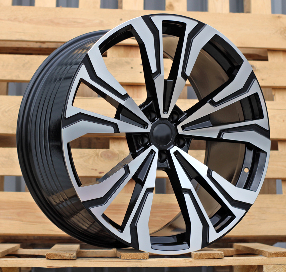 Diski R22 5x112 J10.5 ET43 RACINGLINE FBX307 BMW Black Polished (Rear+Front)