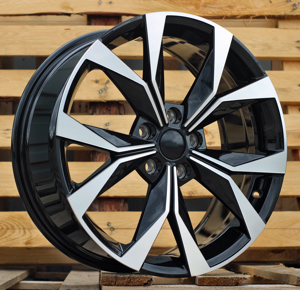 Diski R19 5x112 J8 ET45 RACINGLINE I5627 SKODA Black Polished