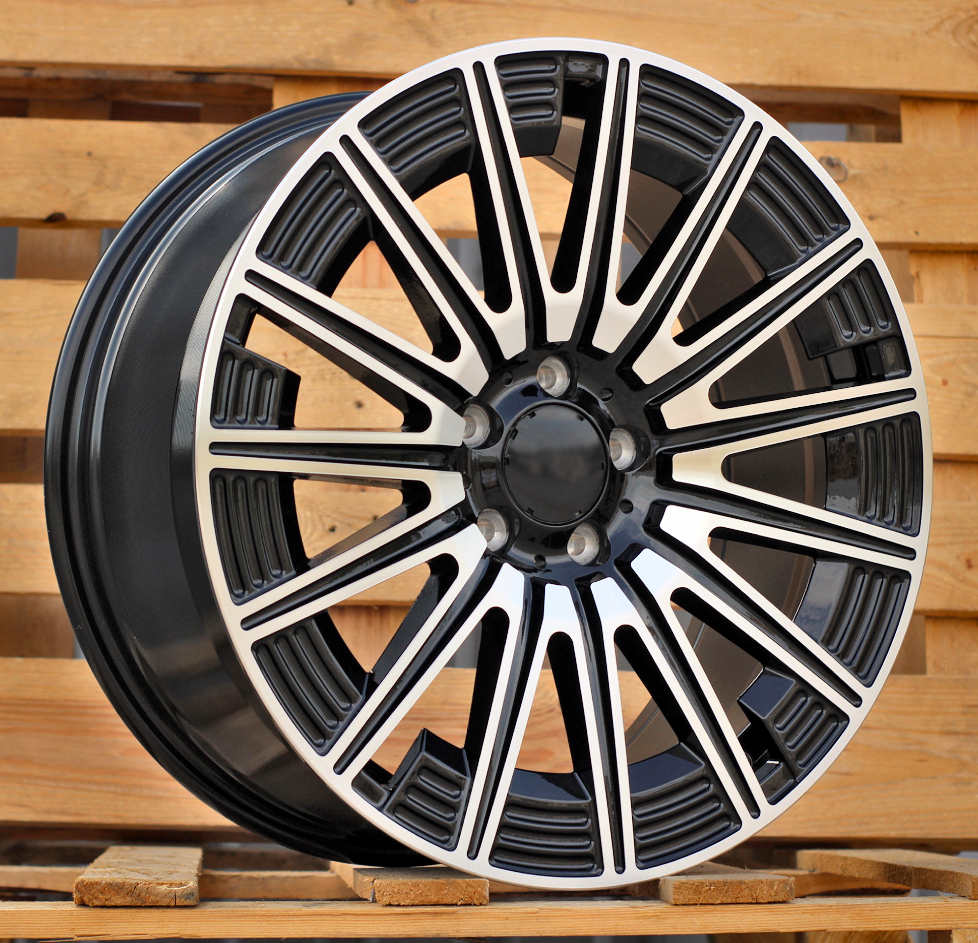 Diski R19 5x112 J9.5 ET49 RACINGLINE FLB005 MERCEDES Black Polished (Rear+Front)