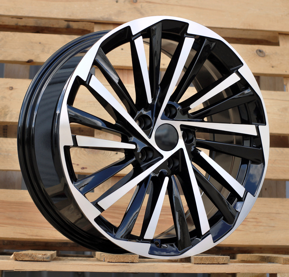 Diski R18 5x112 J7.5 ET40 RACINGLINE FBX261 SKODA Black Polished (Hybrid Forged)
