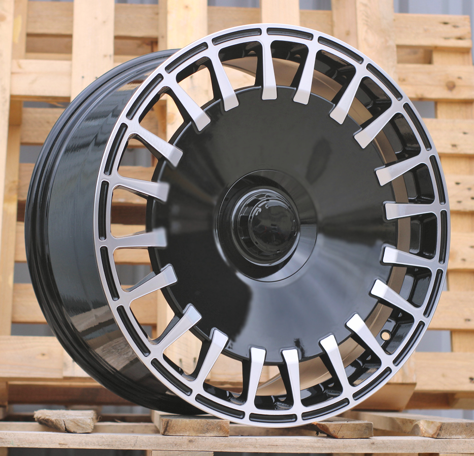 Diski R20 5x112 J8.5 ET36 RACINGLINE I0343 MERCEDES Black Polished (Rear+Front)