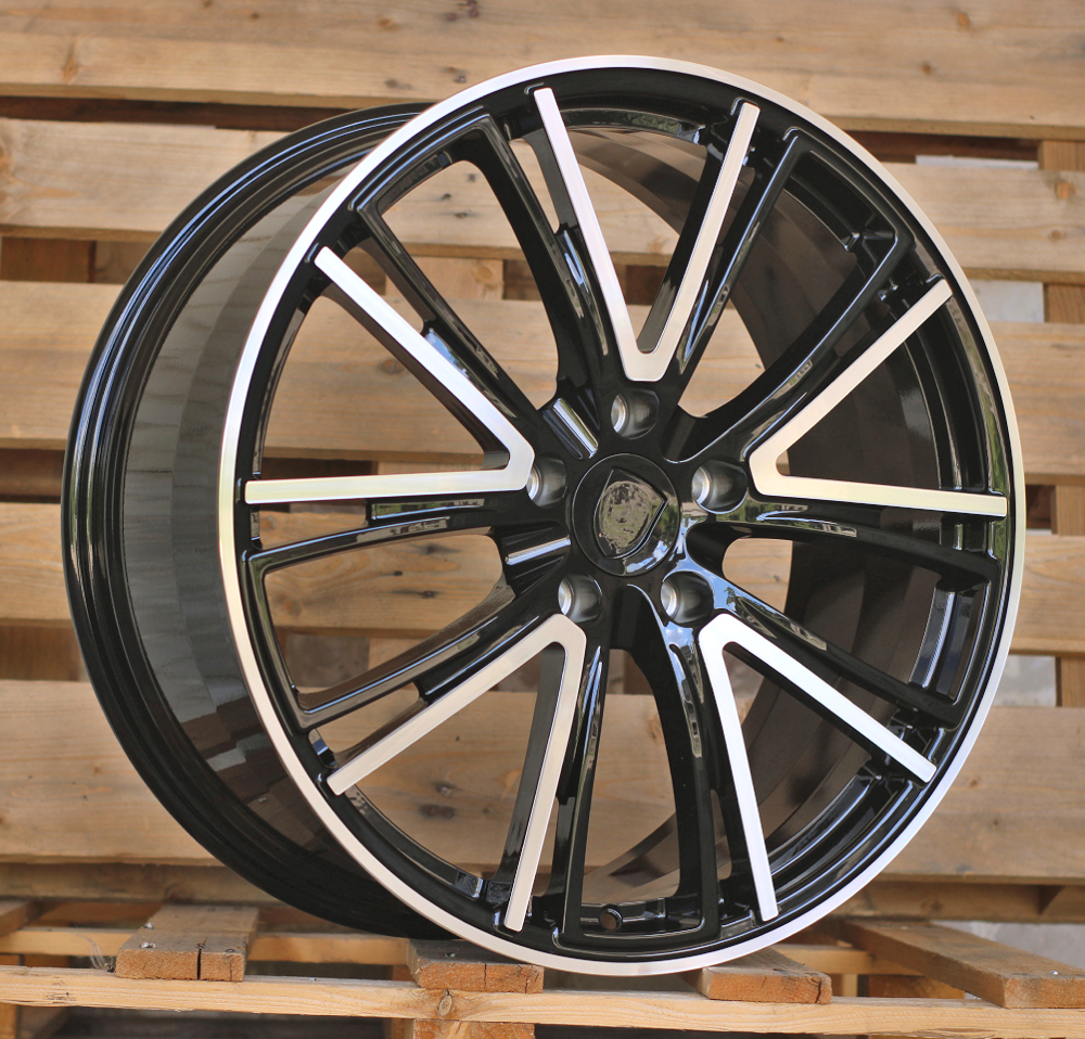 Diski R21 5x130 J11 ET65 RACINGLINE CQRGW1058 PORCHE Black Polished (Rear+Front)