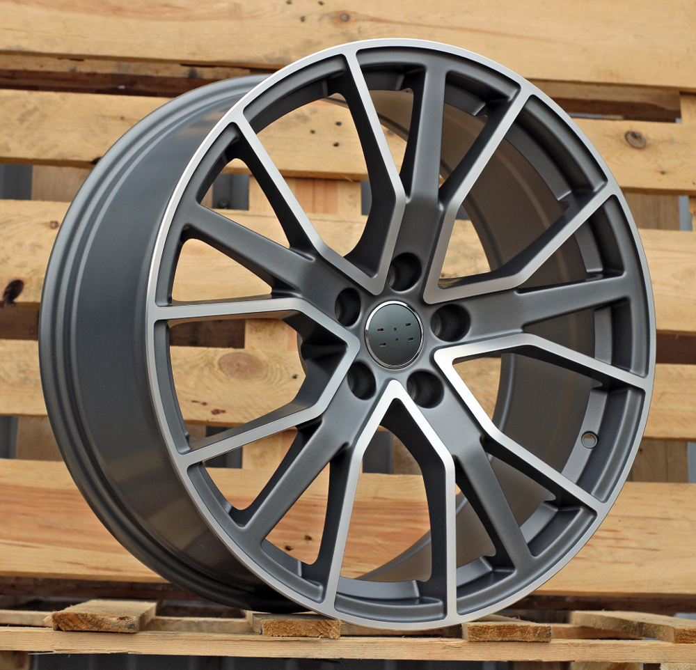 Diski R21 5x112 J9 ET30 RACINGLINE B5131 AUDI Grey Polished Half Matt