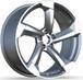 Diski R21 5×112 J9 ET25 RACINGLINE H3388F AUDI Black Polished (Hybrid Forged)
