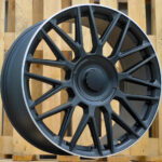 Diski R20 5×112 J9.5 ET38 RACINGLINE FE230 MERCEDES Black Half Matt +Polished Lip