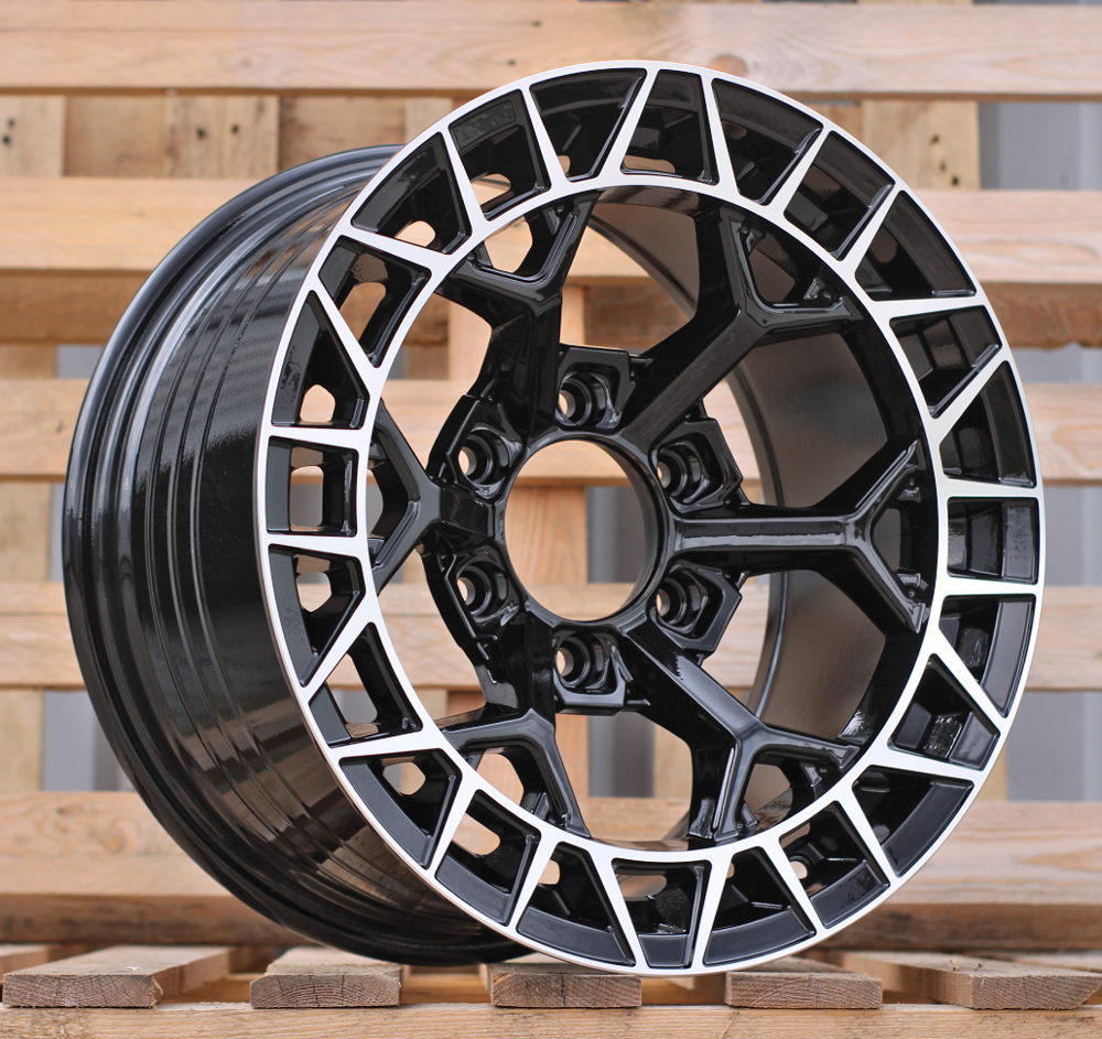 Diski R17 6x139.7 J9 ET RACINGLINE FBX229 4X4 Black Polished (Hybrid Forged)