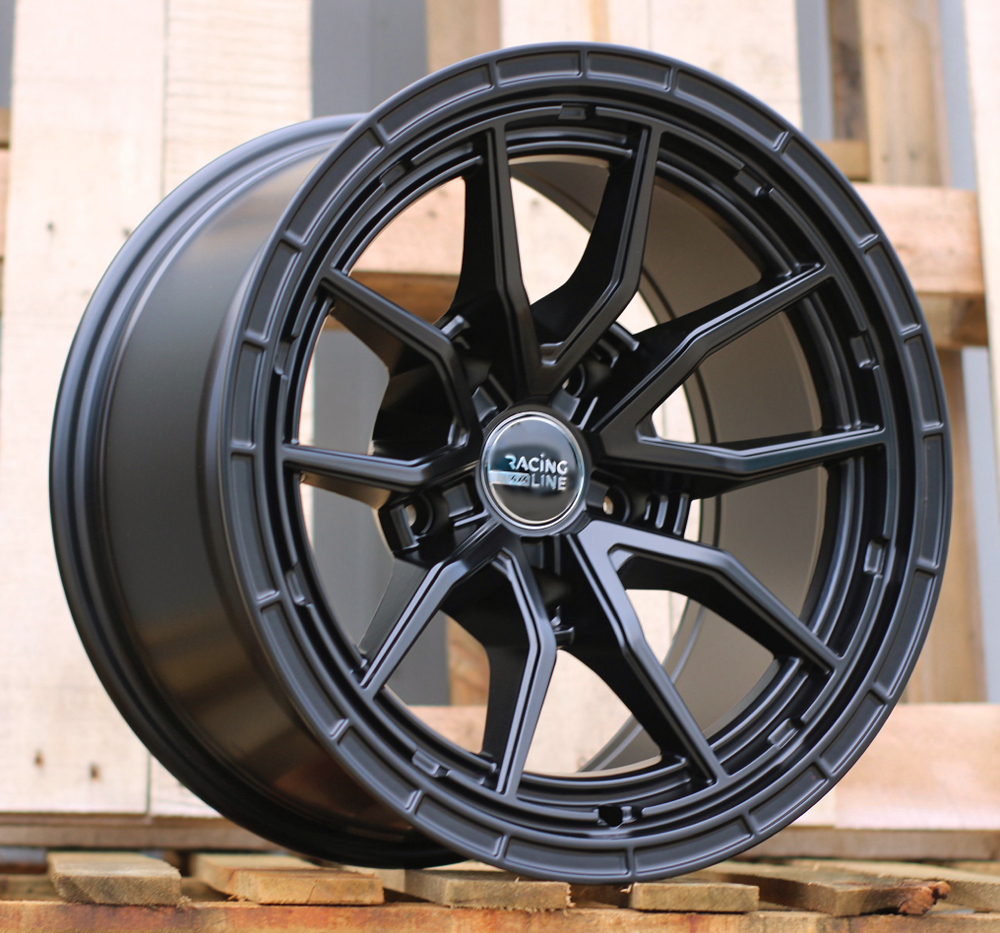 Diski R18 5x127 J9 ETM6 RACINGLINE B1037 4X4 Black Half Matt