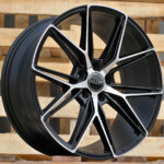 Diski R19 5×114.3 J8.5 ET40 HAXER HX043 Black Polished Half Matt