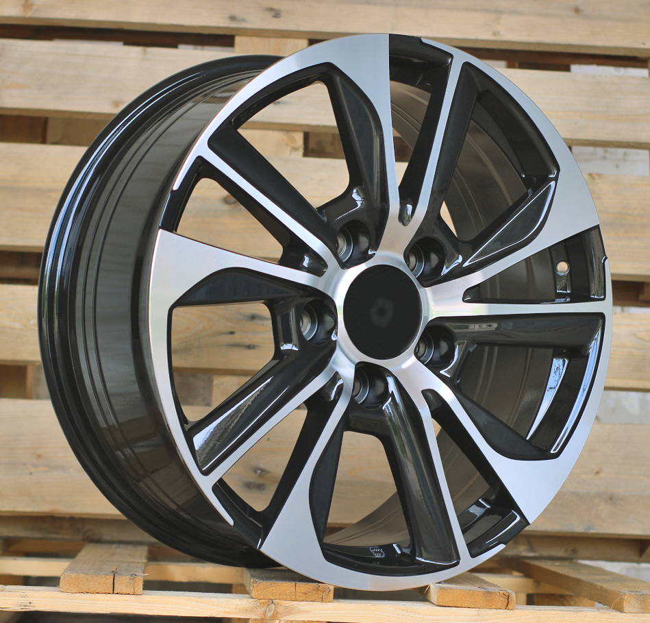 Diski R22 5x150 J9 ET60 RACINGLINE B1611 4X4 Black Polished