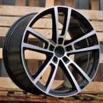 Diski R22 5×130 J11.5 ET61 RACINGLINE I3081F PORCHE Black Polished (Rear+Front)