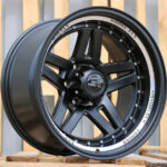 Diski R18 6×139.7 J10 ETM18 RACINGLINE BK936 4X4 Black Half Matt +Polished Lip