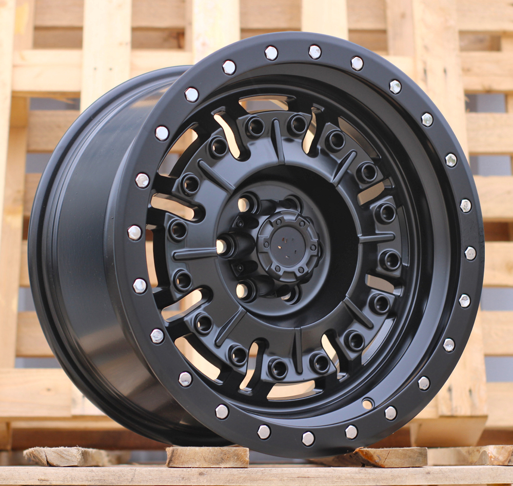 Diski R17 6x114.3 J9 ET10 RACINGLINE JT250 4X4 Black Polished