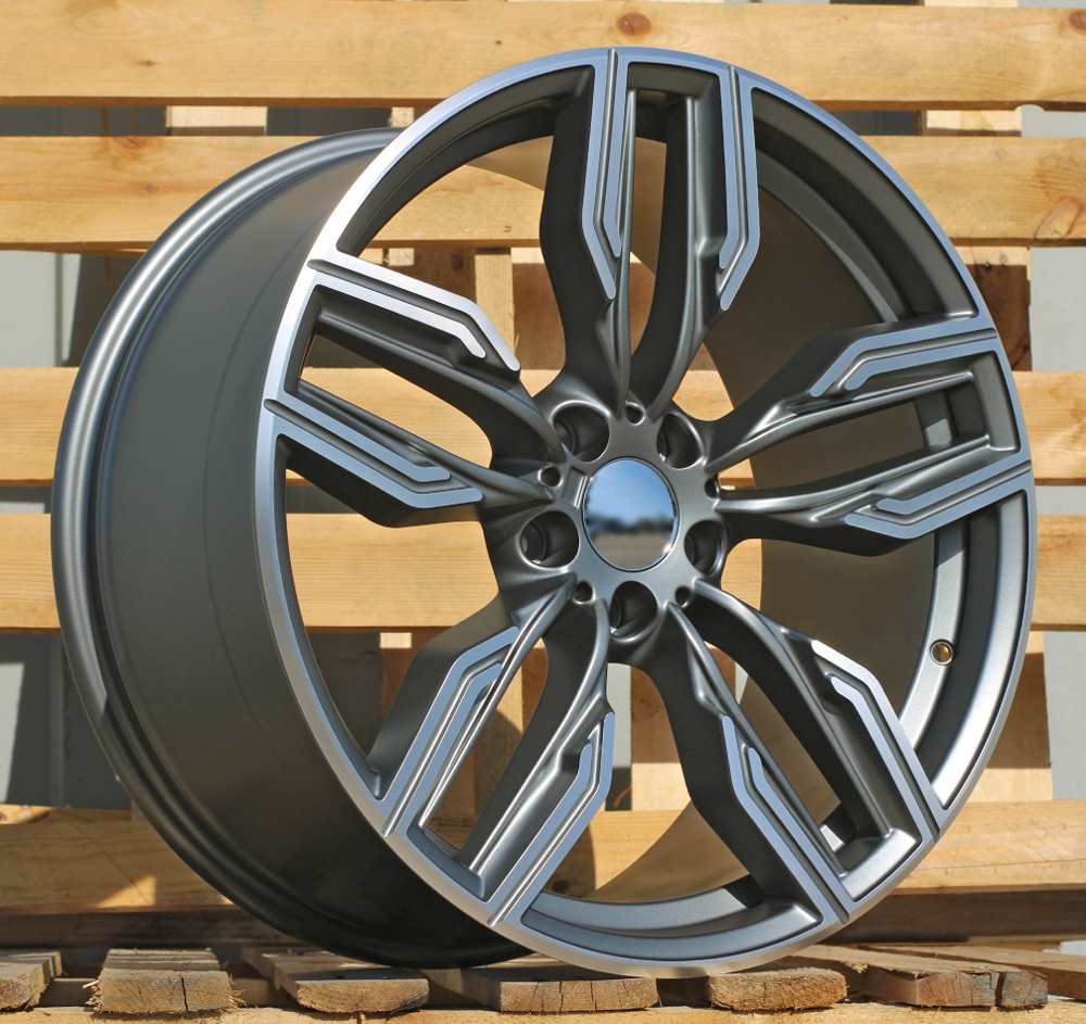 Diski R20 5x112 J8.5 ET25 RACINGLINE B5181 BMW Grey Polished Half Matt (Rear+Front)