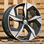 Diski R19 5×114.3 J8 ET48 RACINGLINE I5637 Black Polished Half Matt