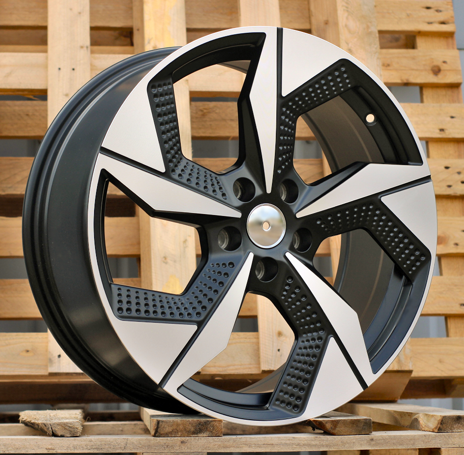 Diski R19 5x114.3 J8 ET48 RACINGLINE I5637 Black Polished Half Matt