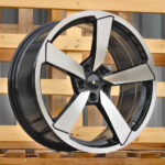 Diski R19 5×112 J8.5 ET32 RACINGLINE F9781 AUDI Black Polished (Hybrid Forged)