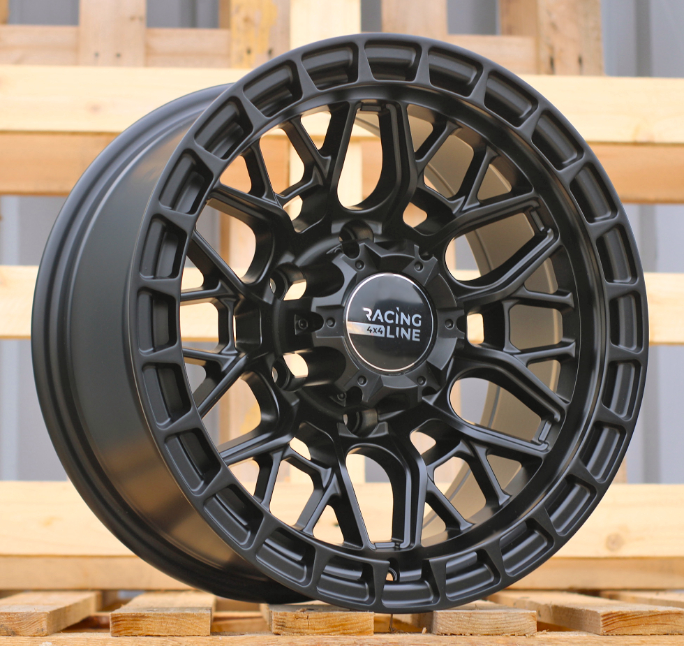 Diski R16 6x139.7 J8 ETM10 RACINGLINE A6274 4X4 Black Half Matt