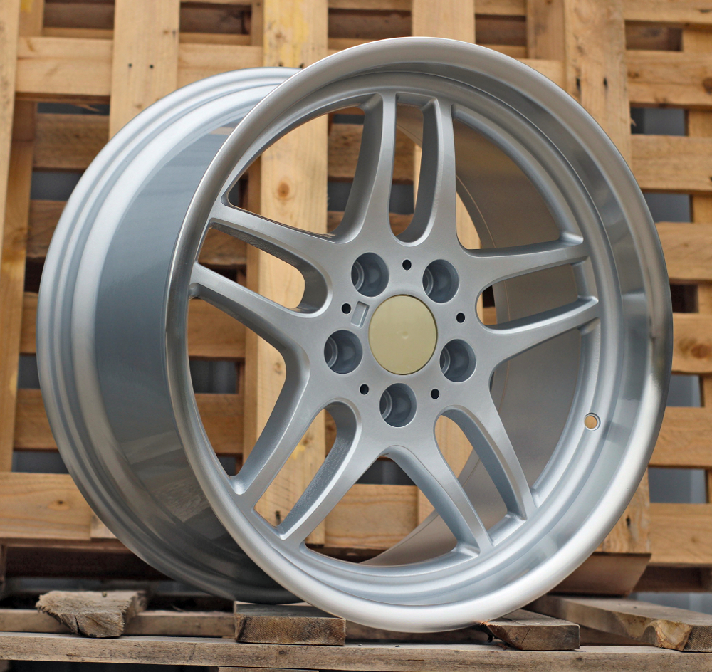 Diski R18 5x120 J8 ET13 RACINGLINE FBX121 BMW Silver +Polished Lip (Rear+Front) (Hybrid Forged)