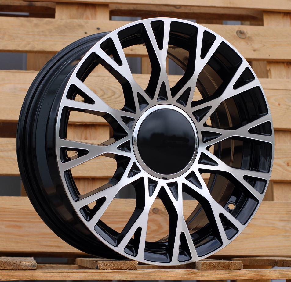 Diski R16 4x98 J6.5 ET35 RACINGLINE Y1283 FIAT Black Polished