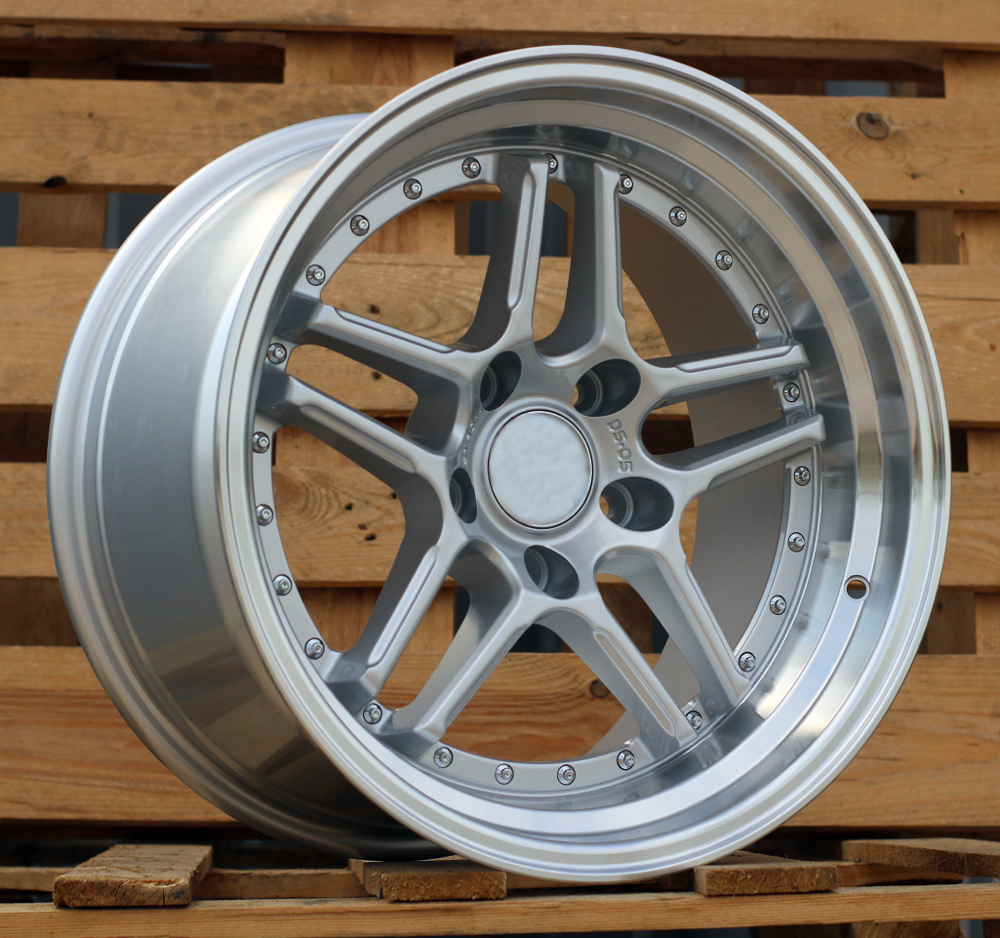 Diski R17 5x120 J8.5 ET30 RACINGLINE A5863 BMW Silver +Polished Lip (Rear+Front)