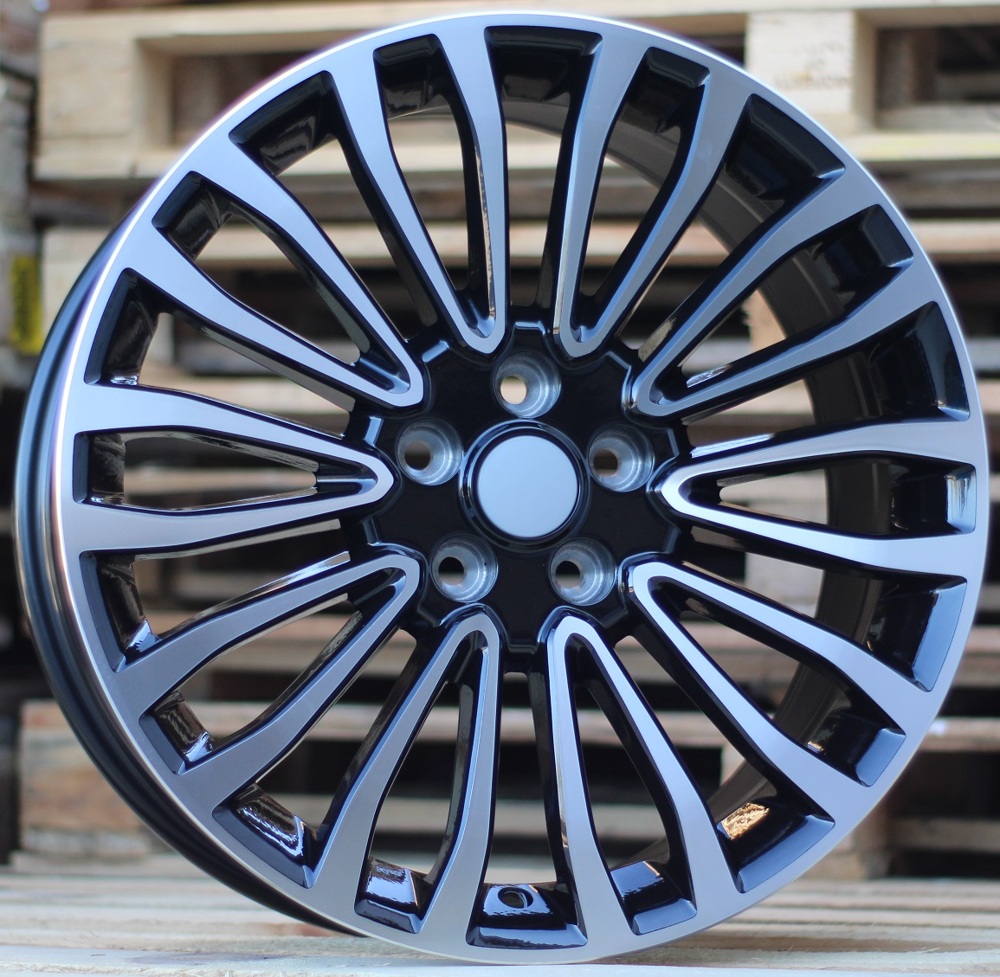 Diski R18 5x108 J8 ET50 RACINGLINE A1340 FORD Black Polished