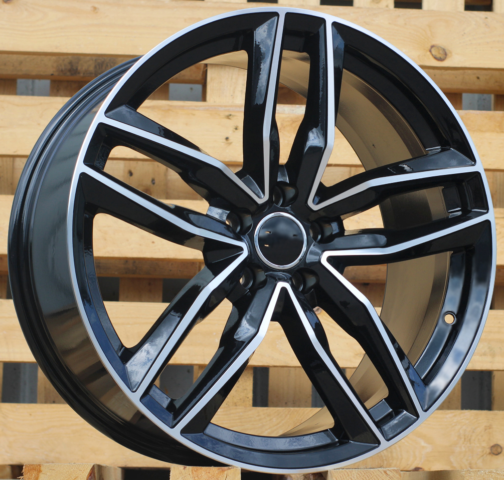 DISKI Audi R17 5×112 J7.5 ET40 BK690 Black Polished