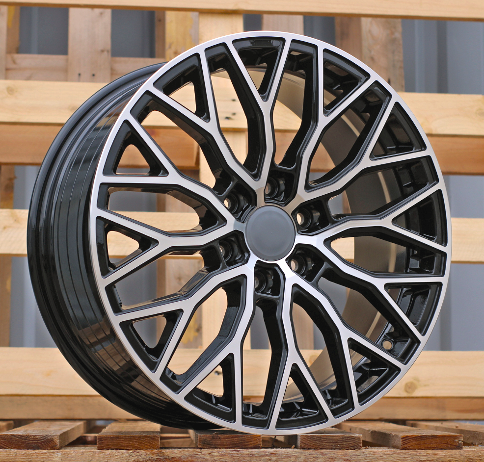 Diski R18 6x120 J8 ET50 RACINGLINE HF2125 FORD Black Polished (Hybrid Forged)