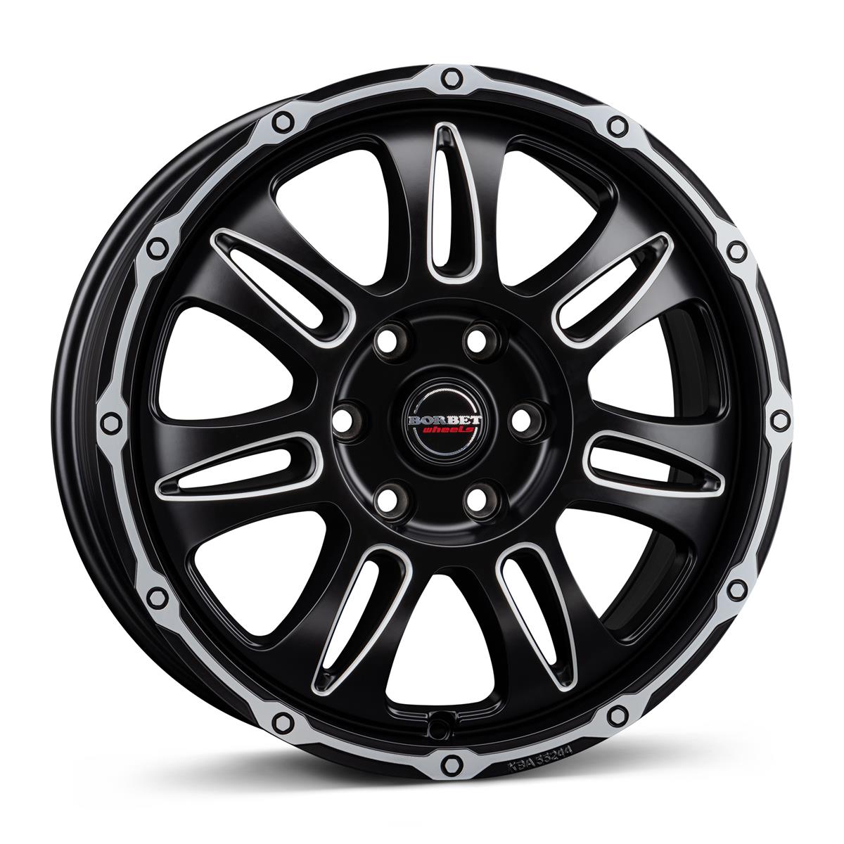 Diski R18 5x130 J8 ET45 Borbet CW8 black rim window polished matt