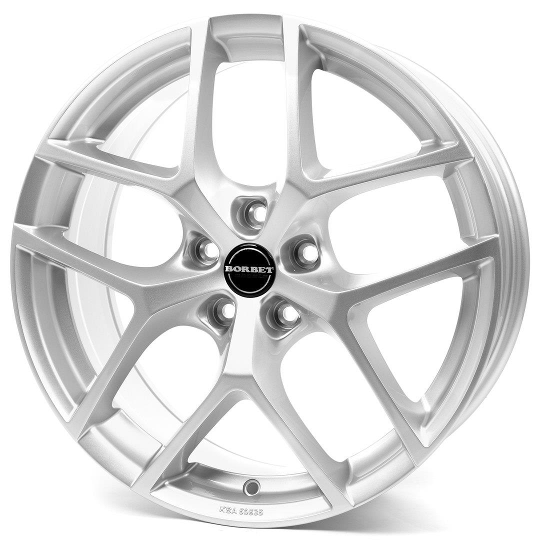 Diski R17 5x114.3 J7.5 ET47 Borbet Y Crystal Silver