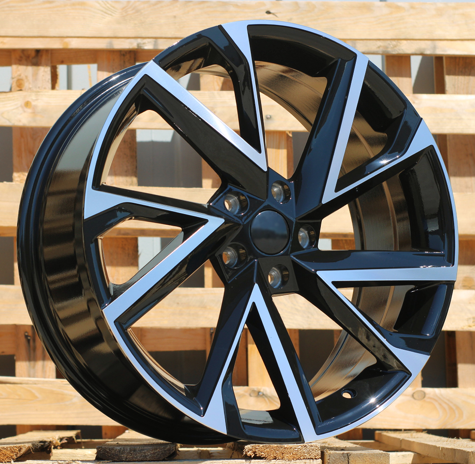 Diski R19 5x112 J8 ET41 RACINGLINE I5568 SKODA Black Polished