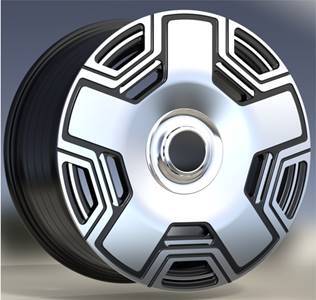 Diski R22 5x130 J10 ET35 RACINGLINE F3053 MERCEDES Black Polished (Hybrid Forged)