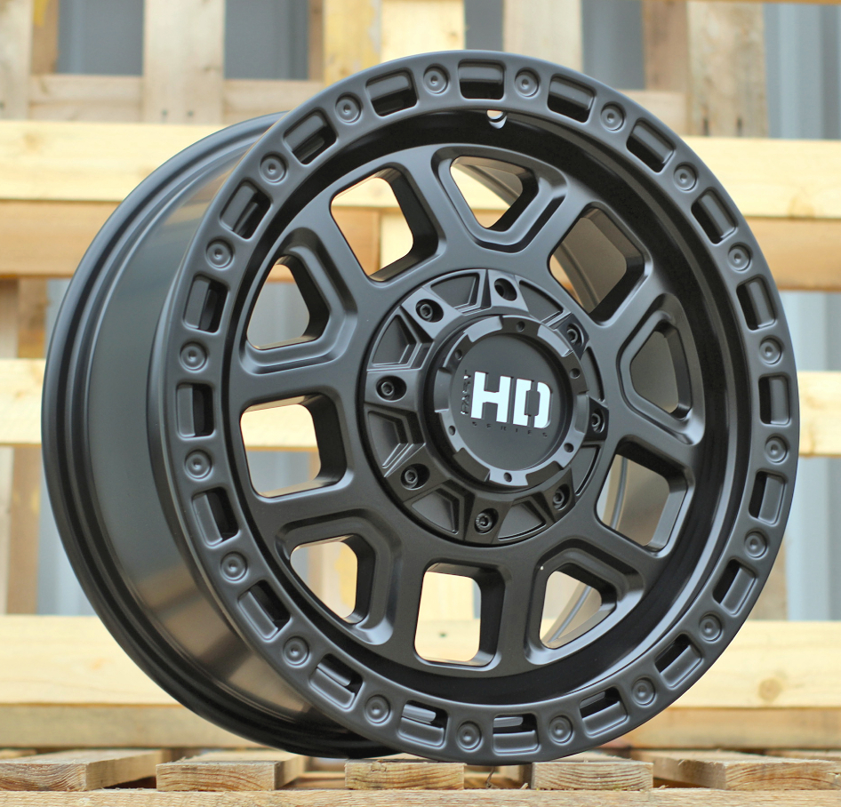 Diski R17 10x120/127 J8 ET30 RACINGLINE BY1375A 4X4 Black Half Matt