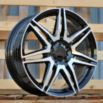 Diski R19 5×112 J8 ET52 RACINGLINE YF7075 MERCEDES Black Polished (Hybrid Forged)