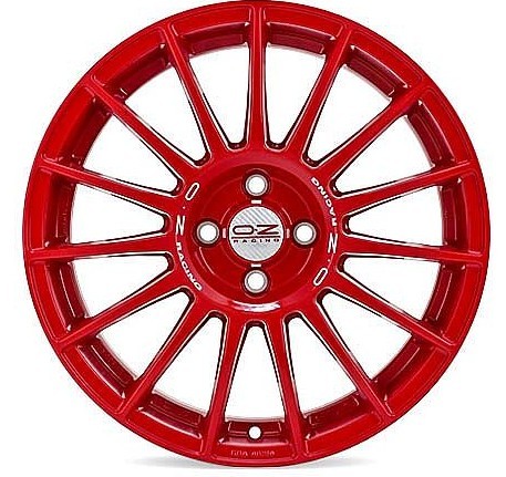 Diski R17 4x100 J7 ET42 OZ Racing SUPERTURISMO LM RED WHITE LETTERING 4h