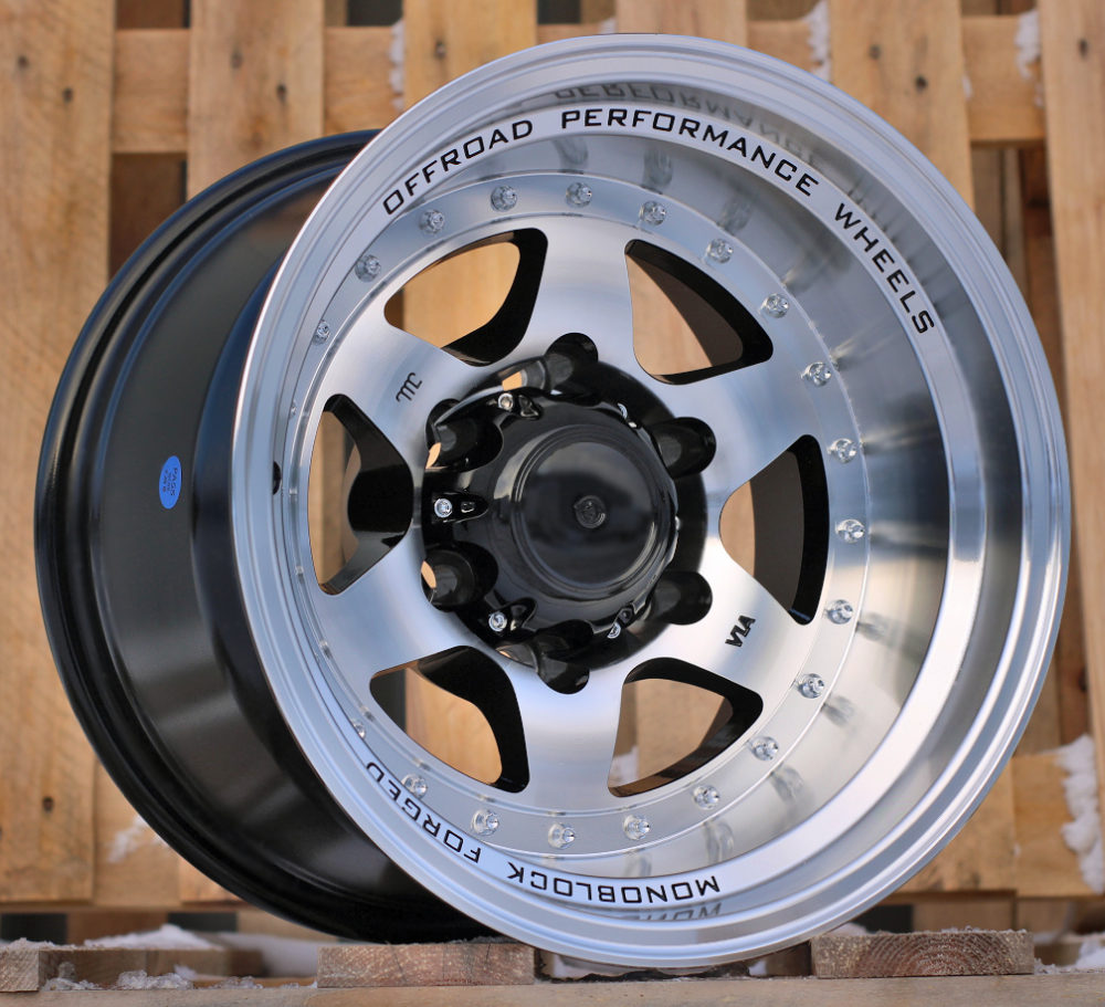 Diski R16 5x127 J8 ET RACINGLINE L2156 4X4 Black Polished