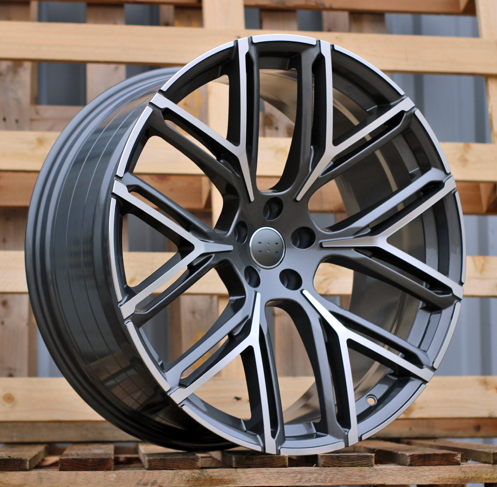 Diski R22 5x112 J10 ET18 RACINGLINE HF736 AUDI Grey Polished (Hybrid Forged)