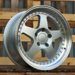 Diski R17 5×120 J8 ET34 RACINGLINE HE750 BMW Silver +Polished Lip