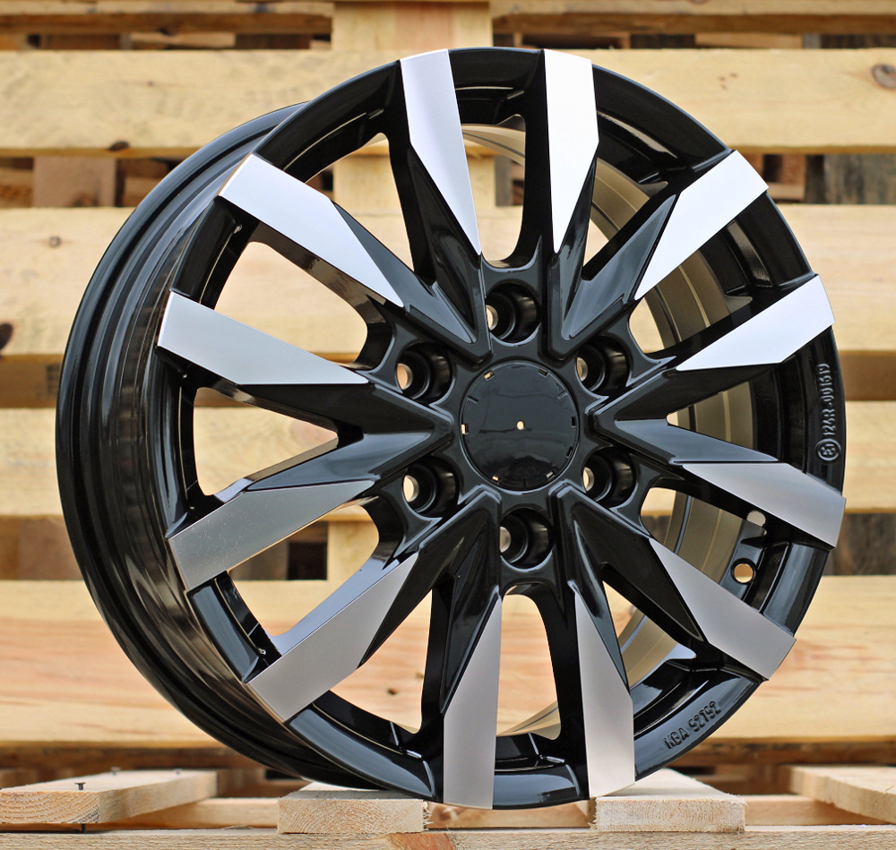 Diski R16 6x130 J6.5 ET54 RACINGLINE B3023 MERCEDES Black Polished (Hybrid Forged)