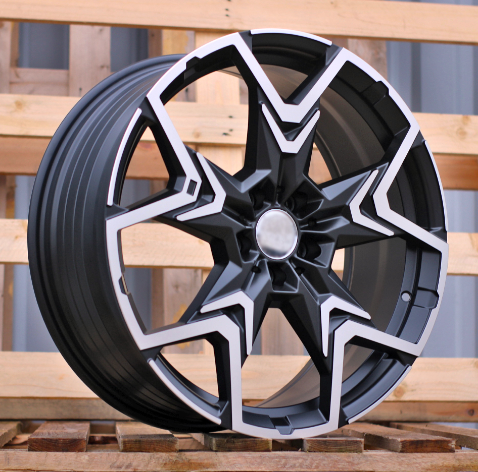 Diski R20 5x112 J8 ET46 RACINGLINE HF5223 BMW Black Polished Half Matt (Hybrid Forged)