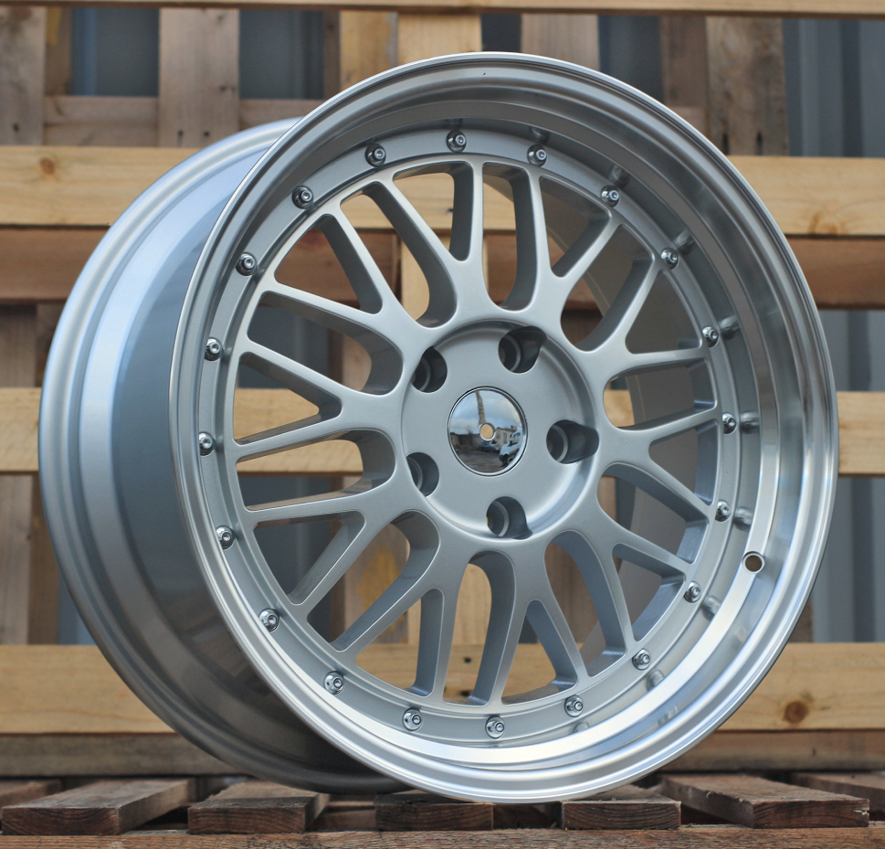 Diski R17 5x120 J8.5 ET15 RACINGLINE A1025 Silver +Polished Lip