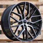 Diski R18 5×115 J8 ET41 HAXER HX035 Black Polished