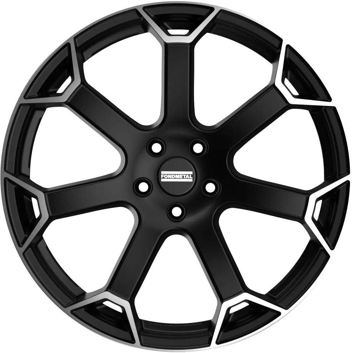 Diski R19 5x112 J8.5 ET45 Fondmetal Zephyrus Matt Black Machined