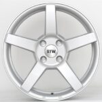 Diski R17 4×108 J7 ET32 STW Ares Silver