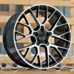 Diski R20 5×112 J10 ET19 RACINGLINE BK998 PORCHE Black Polished (Rear+Front)