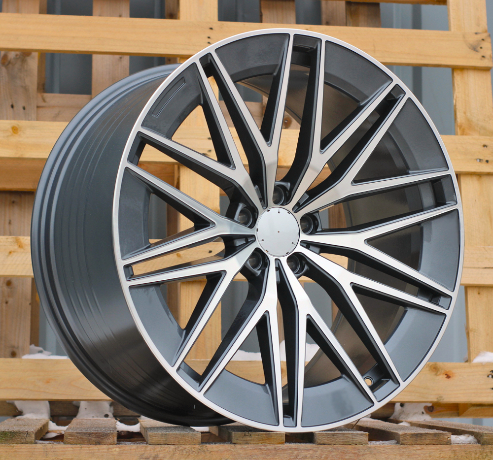 Diski R21 5x112 J11 ET47 RACINGLINE FBX387 MERCEDES Grey Polished (Rear+Front) (Hybrid Forged)